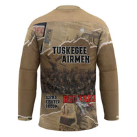 Tuskegee Airmen Tribute Hockey Jersey Black History Air Force LT18