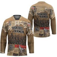 Tuskegee Airmen Tribute Hockey Jersey Black History Air Force - Wonder Print Shop