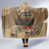 Tuskegee Airmen Tribute Hooded Blanket Black History Air Force - Wonder Print Shop