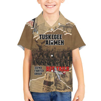 Tuskegee Airmen Tribute Kid Hawaiian Shirt Black History Air Force LT18