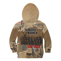 Tuskegee Airmen Tribute Kid Hoodie Black History Air Force - Wonder Print Shop