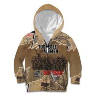 Tuskegee Airmen Tribute Kid Hoodie Black History Air Force - Wonder Print Shop