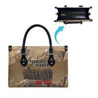 Tuskegee Airmen Tribute Leather Bag Black History Air Force - Wonder Print Shop