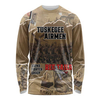 Tuskegee Airmen Tribute Long Sleeve Shirt Black History Air Force - Wonder Print Shop