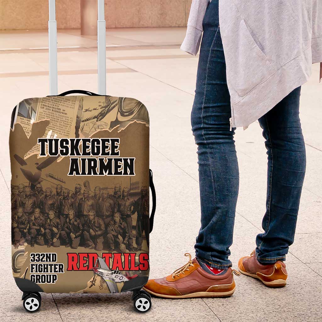 Tuskegee Airmen Tribute Luggage Cover Black History Air Force - Wonder Print Shop