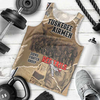 Tuskegee Airmen Tribute Men Tank Top Black History Air Force - Wonder Print Shop