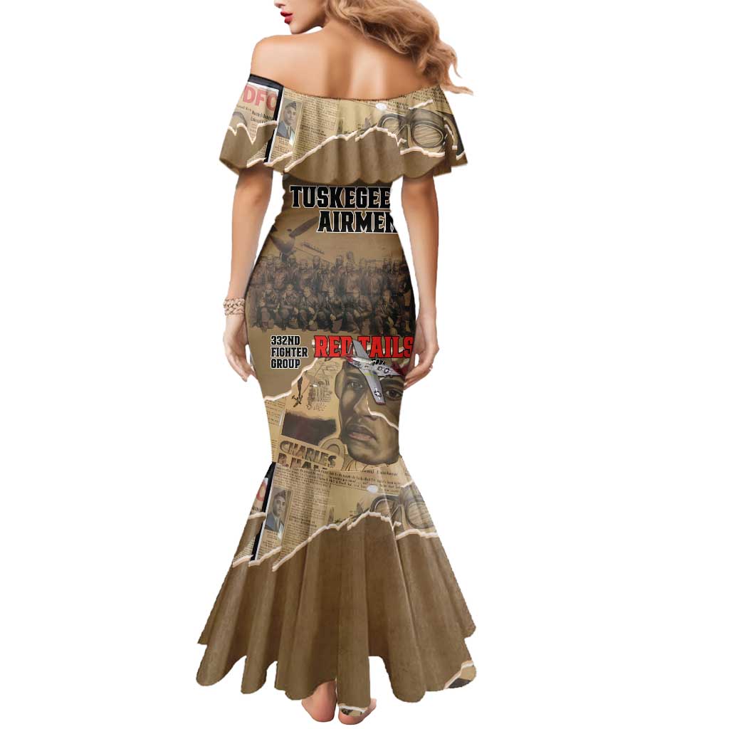Tuskegee Airmen Tribute Mermaid Dress Black History Air Force - Wonder Print Shop