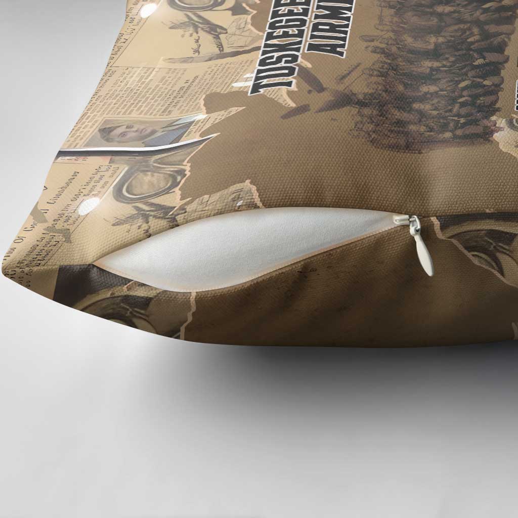 Tuskegee Airmen Tribute Pillow Cover Black History Air Force - Wonder Print Shop