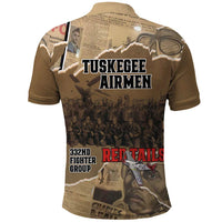 Tuskegee Airmen Tribute Polo Shirt Black History Air Force - Wonder Print Shop