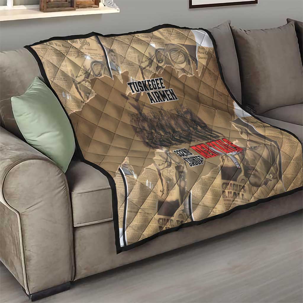 Tuskegee Airmen Tribute Quilt Black History Air Force - Wonder Print Shop