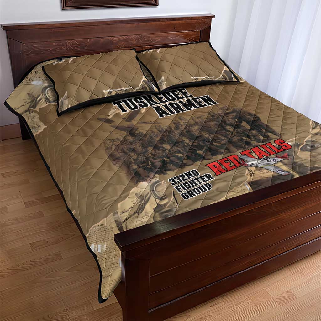 Tuskegee Airmen Tribute Quilt Bed Set Black History Air Force - Wonder Print Shop