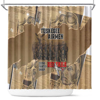 Tuskegee Airmen Tribute Shower Curtain Black History Air Force - Wonder Print Shop