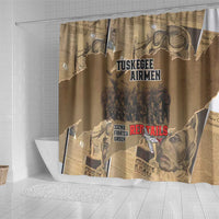 Tuskegee Airmen Tribute Shower Curtain Black History Air Force - Wonder Print Shop