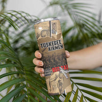 Tuskegee Airmen Tribute Skinny Tumbler Black History Air Force - Wonder Print Shop