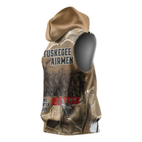 Tuskegee Airmen Tribute Sleeveless Hoodie Black History Air Force - Wonder Print Shop