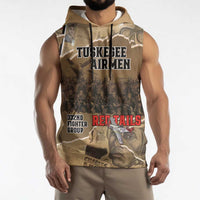 Tuskegee Airmen Tribute Sleeveless Hoodie Black History Air Force - Wonder Print Shop