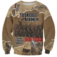 Tuskegee Airmen Tribute Sweatshirt Black History Air Force - Wonder Print Shop