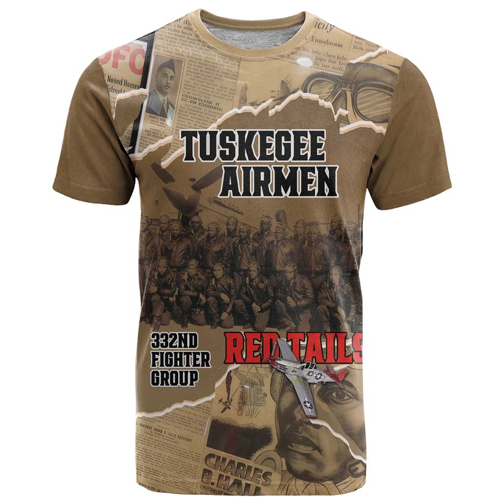 Tuskegee Airmen Tribute T Shirt Black History Air Force LT18