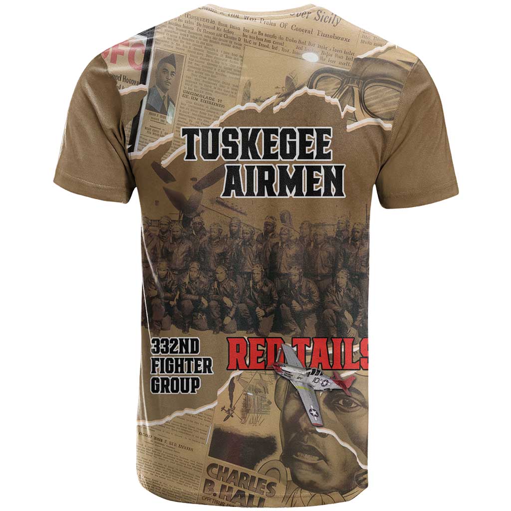 Tuskegee Airmen Tribute T Shirt Black History Air Force LT18