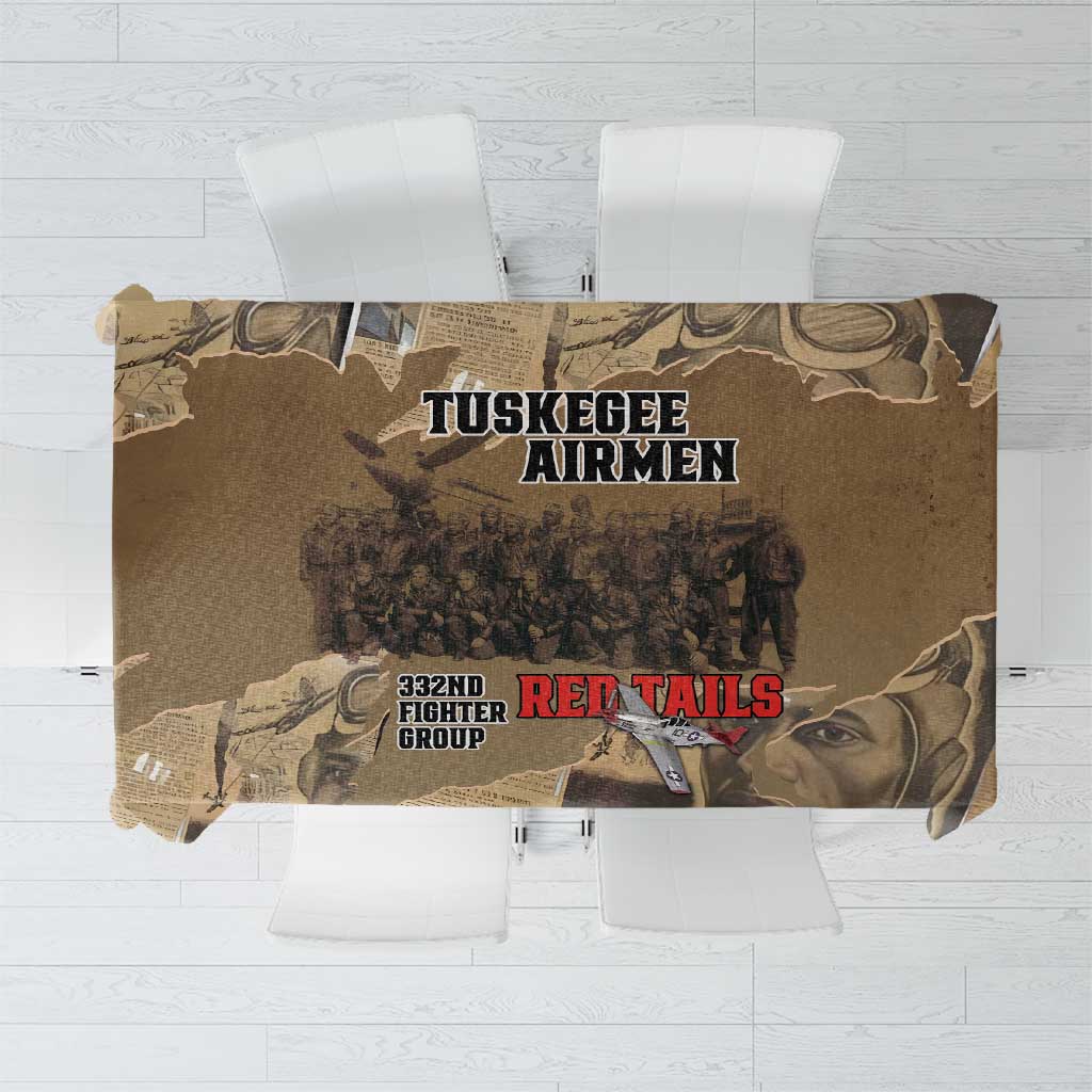 Tuskegee Airmen Tribute Tablecloth Black History Air Force - Wonder Print Shop