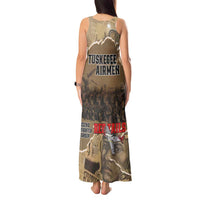 Tuskegee Airmen Tribute Tank Maxi Dress Black History Air Force - Wonder Print Shop