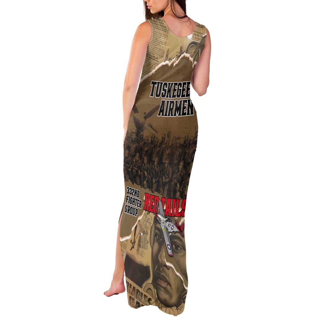Tuskegee Airmen Tribute Tank Maxi Dress Black History Air Force - Wonder Print Shop