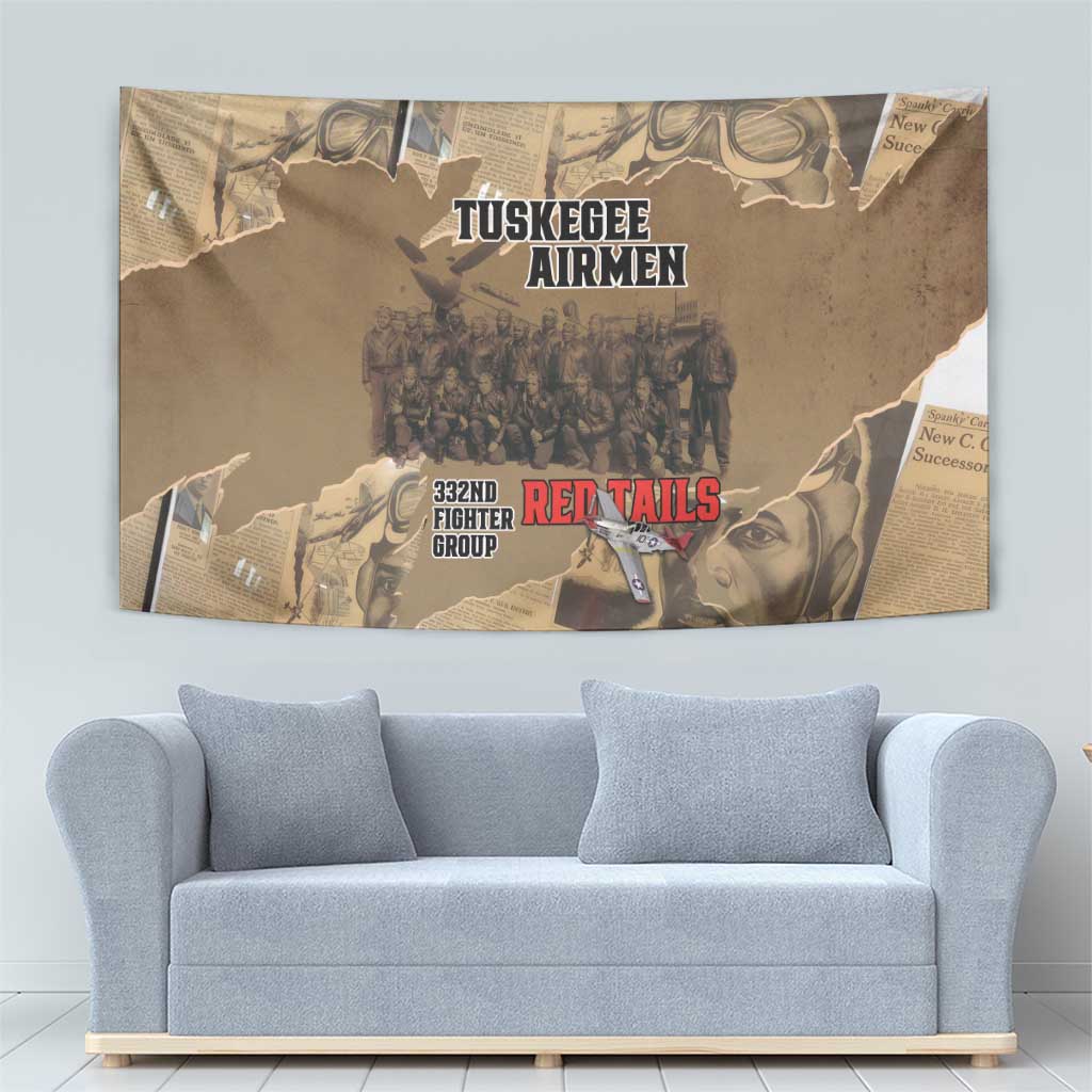 Tuskegee Airmen Tribute Tapestry Black History Air Force LT18