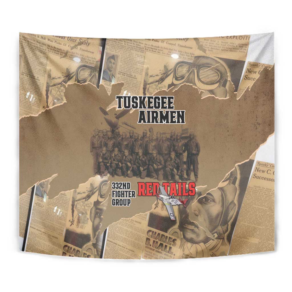 Tuskegee Airmen Tribute Tapestry Black History Air Force LT18