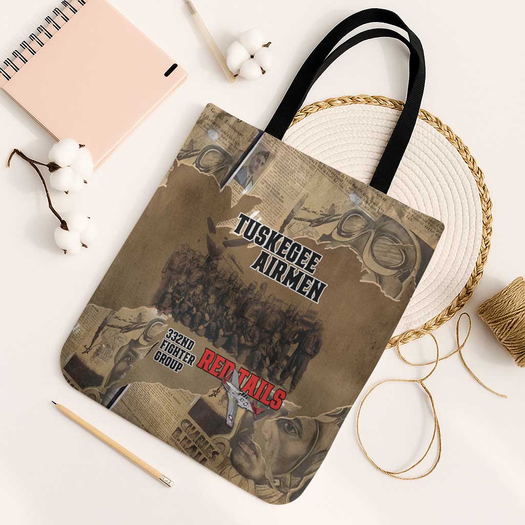 Tuskegee Airmen Tribute Tote Bag Black History Air Force - Wonder Print Shop