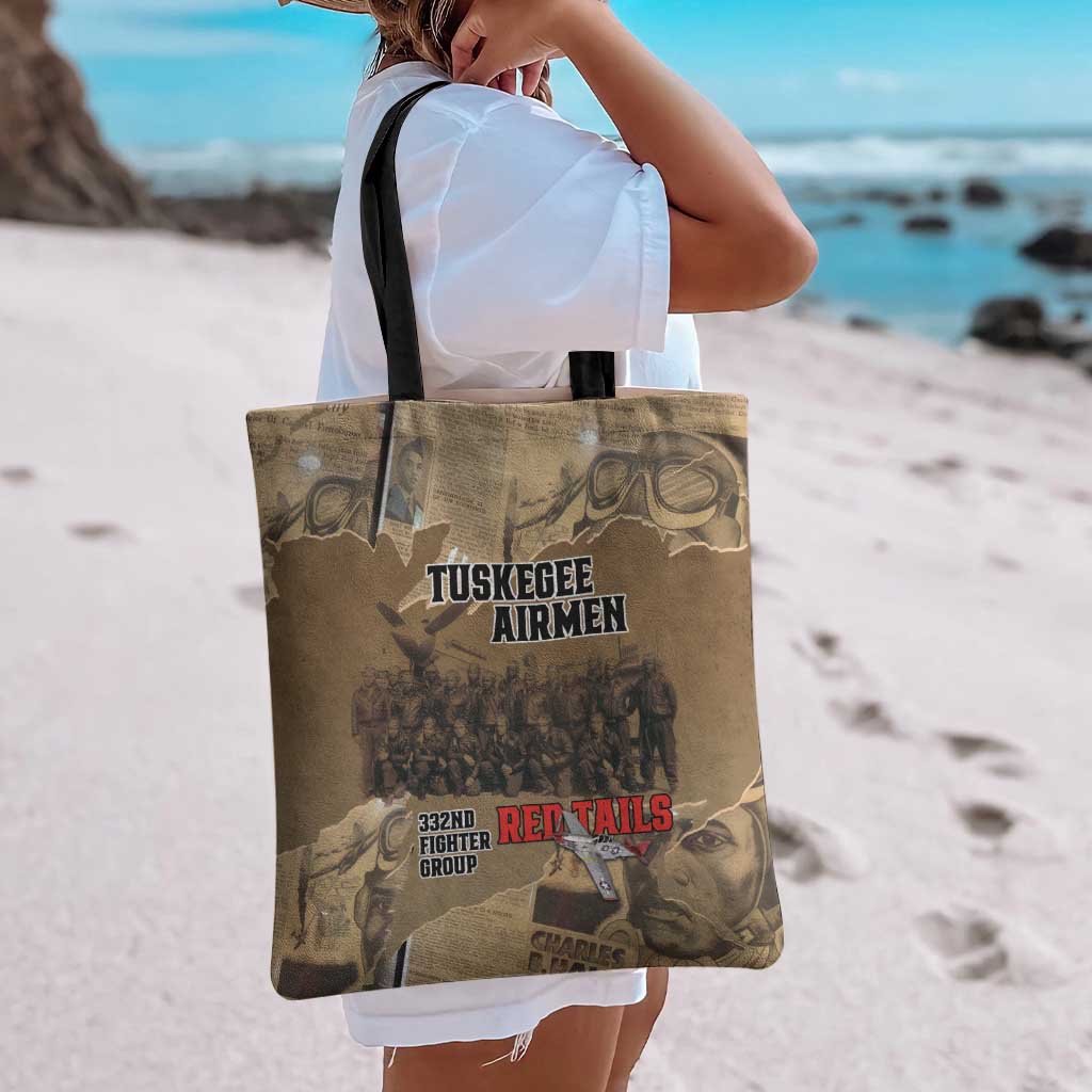 Tuskegee Airmen Tribute Tote Bag Black History Air Force LT18