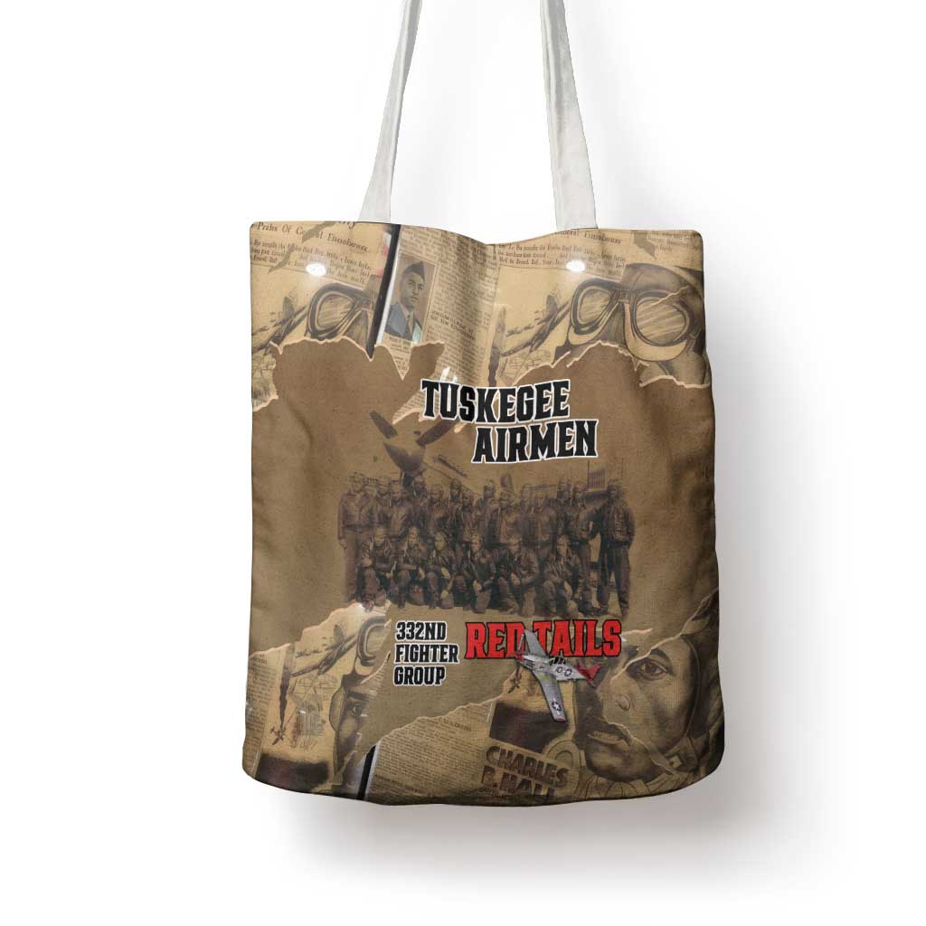 Tuskegee Airmen Tribute Tote Bag Black History Air Force LT18