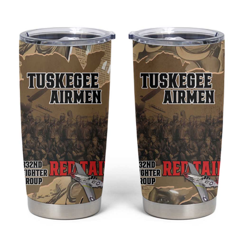 Tuskegee Airmen Tribute Tumbler Cup Black History Air Force - Wonder Print Shop