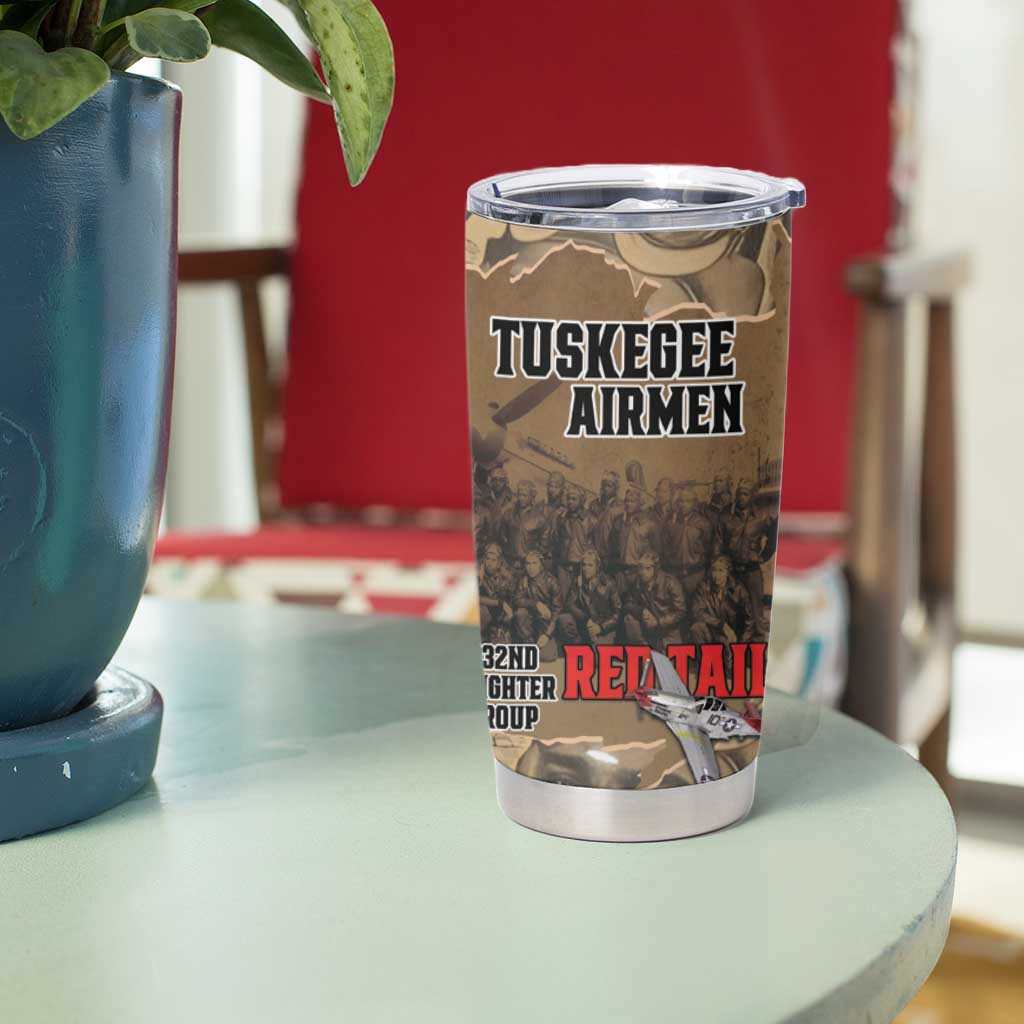 Tuskegee Airmen Tribute Tumbler Cup Black History Air Force - Wonder Print Shop