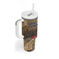 Tuskegee Airmen Tribute Tumbler With Handle Black History Air Force - Wonder Print Shop