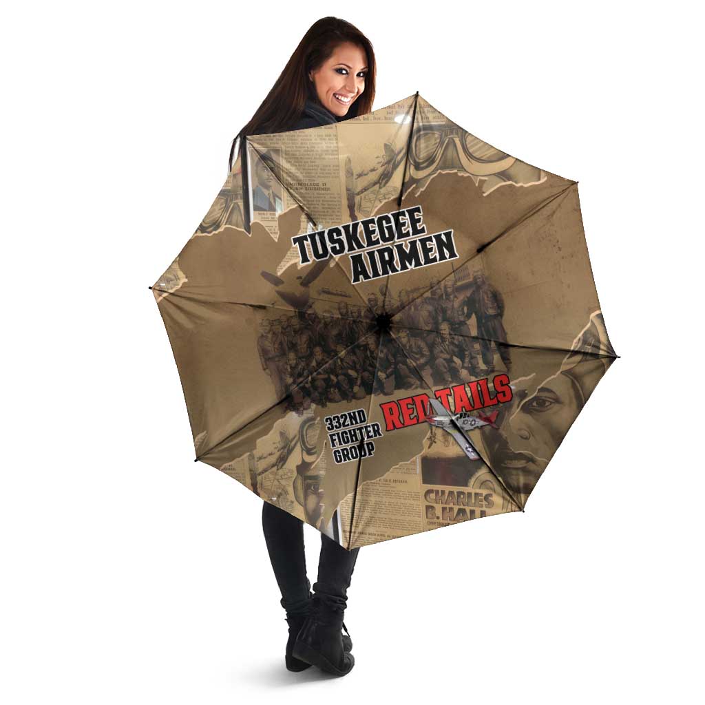Tuskegee Airmen Tribute Umbrella Black History Air Force LT18