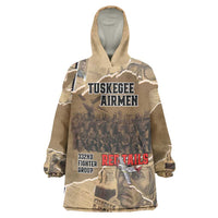 Tuskegee Airmen Tribute Wearable Blanket Hoodie Black History Air Force - Wonder Print Shop