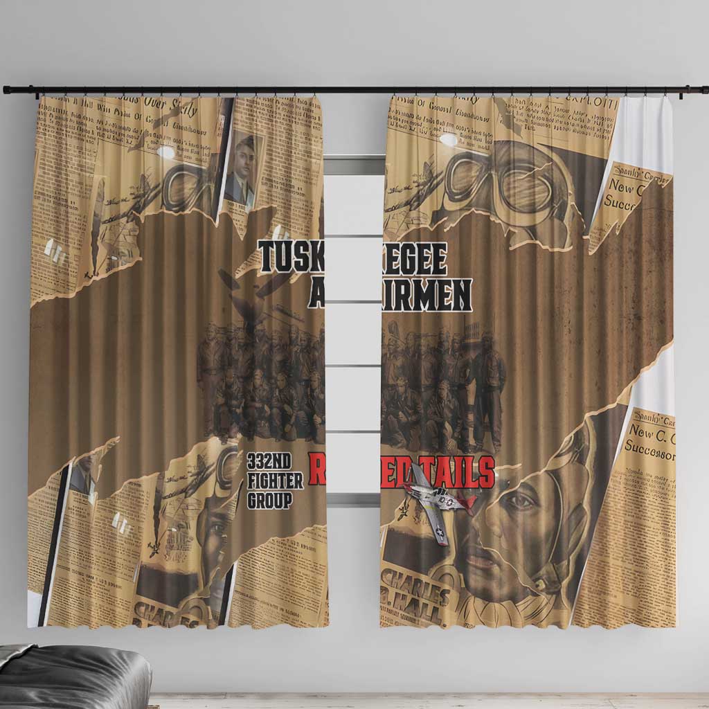 Tuskegee Airmen Tribute Window Curtain Black History Air Force - Wonder Print Shop