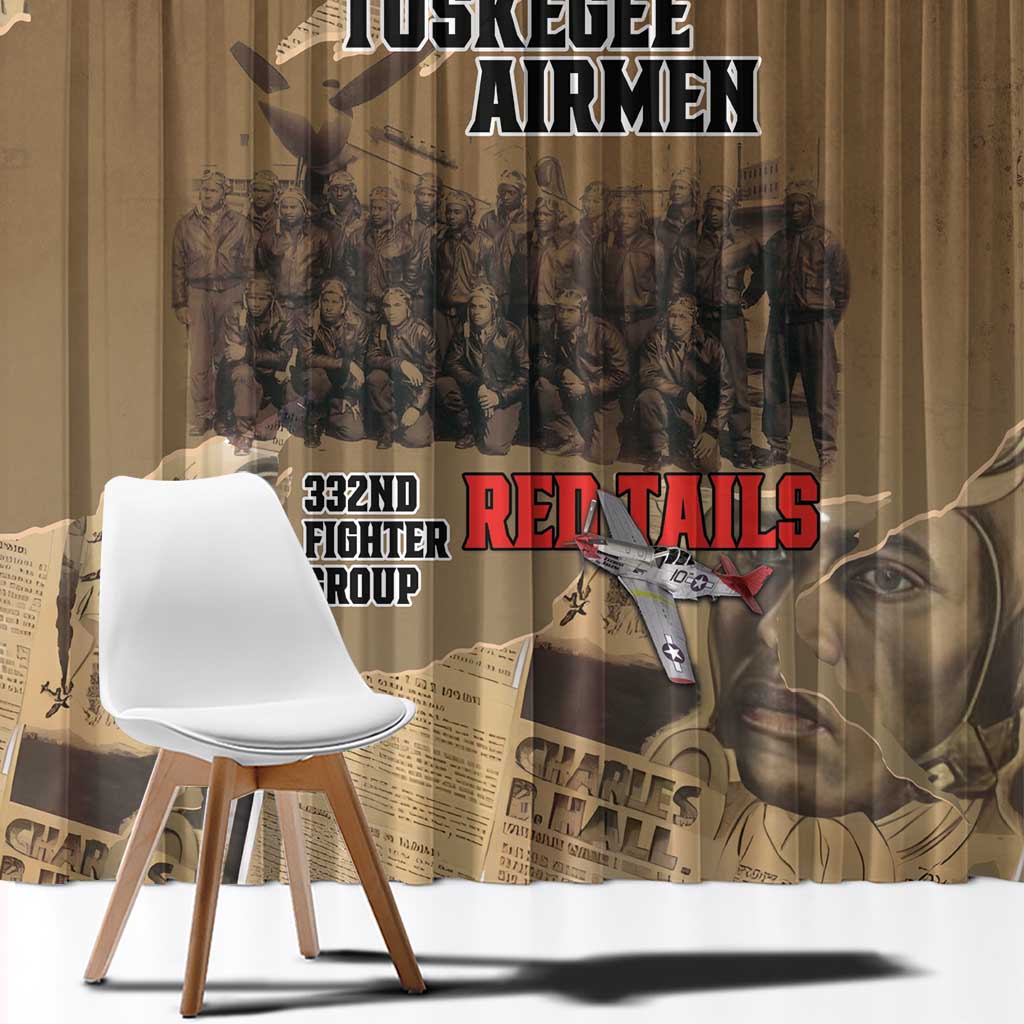 Tuskegee Airmen Tribute Window Curtain Black History Air Force - Wonder Print Shop