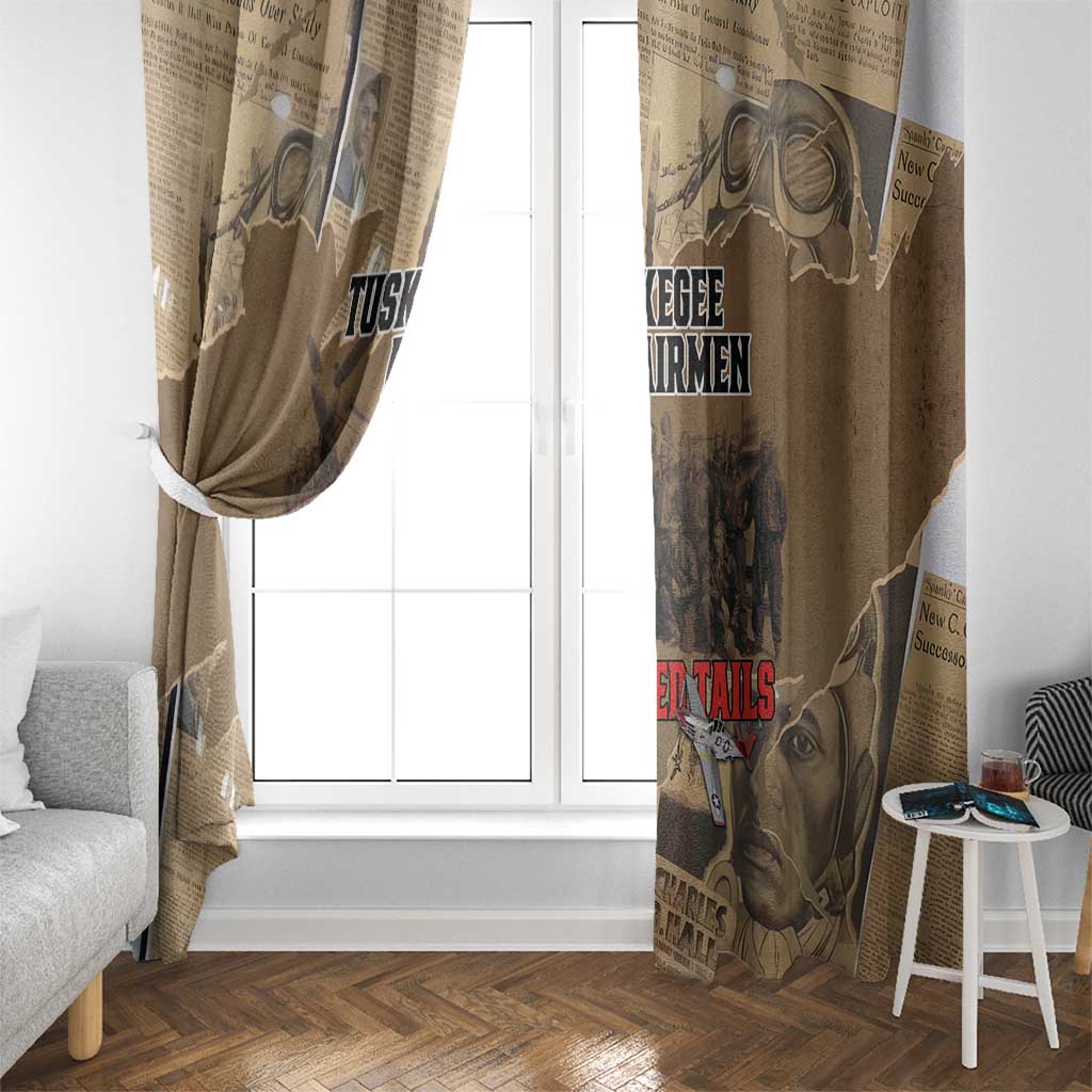 Tuskegee Airmen Tribute Window Curtain Black History Air Force - Wonder Print Shop