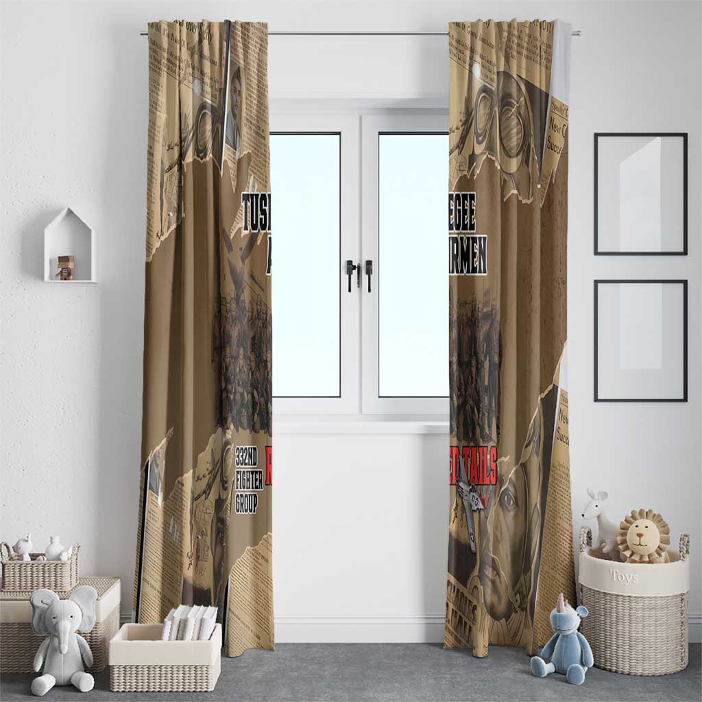 Tuskegee Airmen Tribute Window Curtain Black History Air Force - Wonder Print Shop