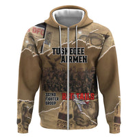 Tuskegee Airmen Tribute Zip Hoodie Black History Air Force LT18