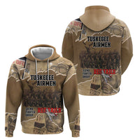 Tuskegee Airmen Tribute Zip Hoodie Black History Air Force - Wonder Print Shop