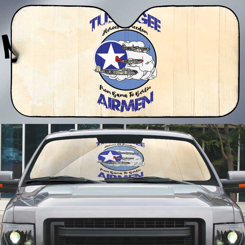 Tuskegee Airmen Red Tails Auto Sun Shade Heroes Of Freedom - Wonder Print Shop