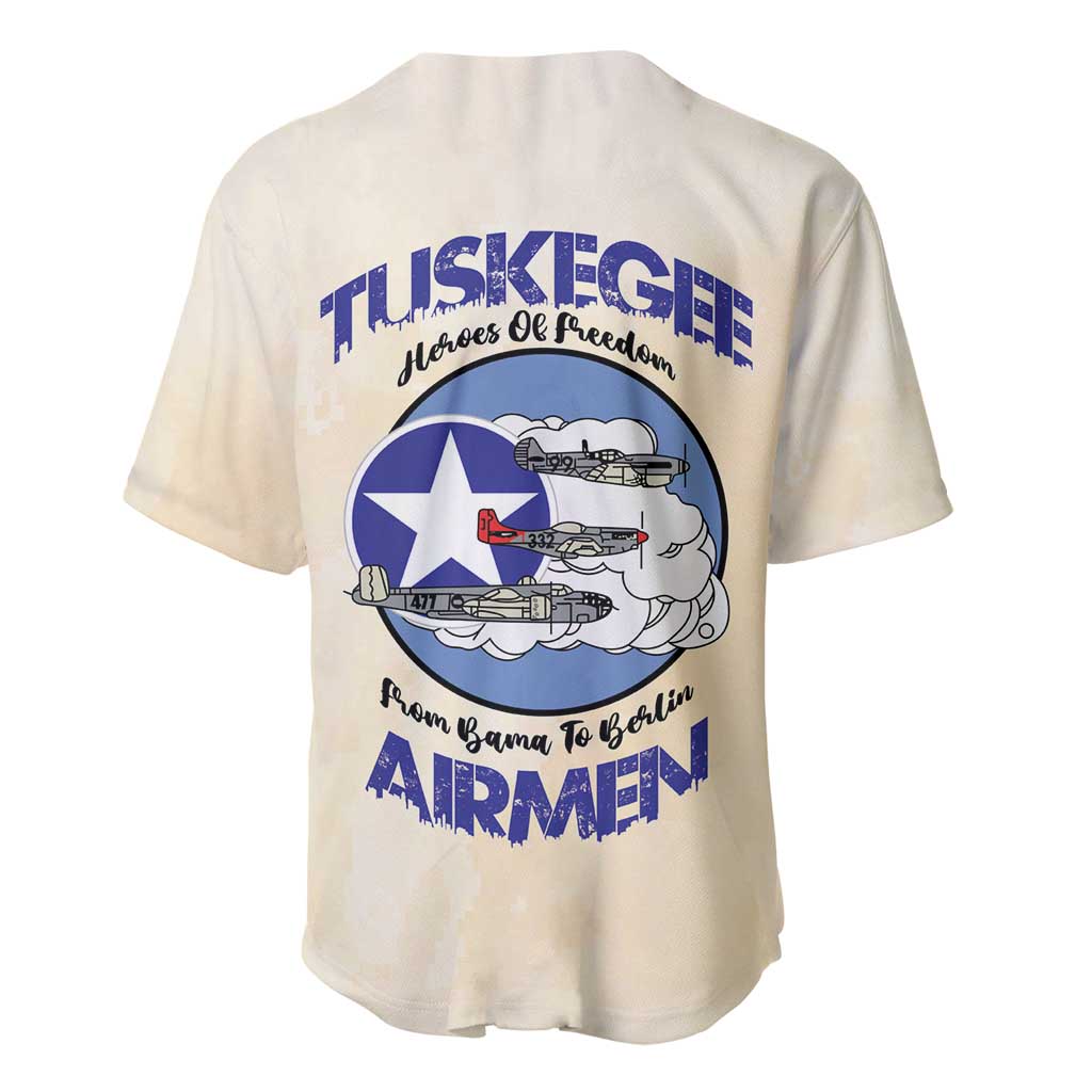 Tuskegee Airmen Red Tails Baseball Jersey Heroes Of Freedom - Wonder Print Shop