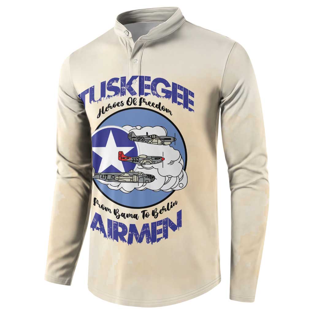 Tuskegee Airmen Red Tails Button Sweatshirt Heroes Of Freedom - Wonder Print Shop