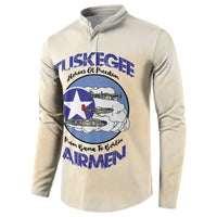 Tuskegee Airmen Red Tails Button Sweatshirt Heroes Of Freedom - Wonder Print Shop