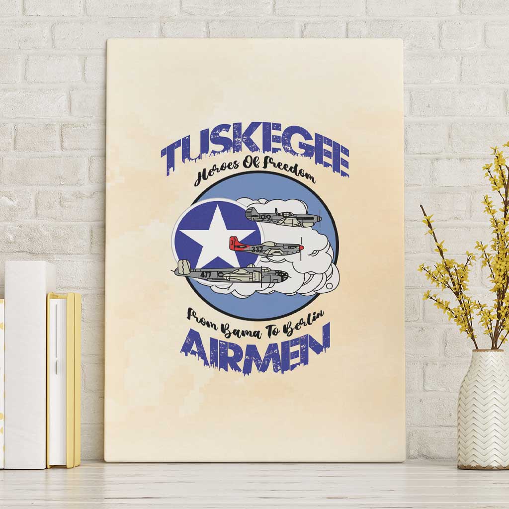 Tuskegee Airmen Red Tails Canvas Wall Art Heroes Of Freedom - Wonder Print Shop