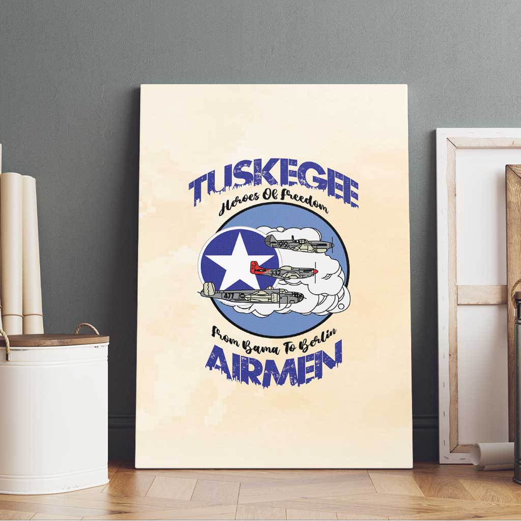 Tuskegee Airmen Red Tails Canvas Wall Art Heroes Of Freedom - Wonder Print Shop