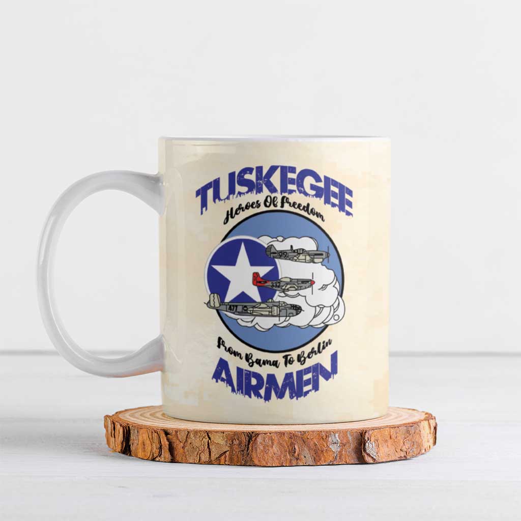 Tuskegee Airmen Red Tails Ceramic Mug Heroes Of Freedom - Wonder Print Shop