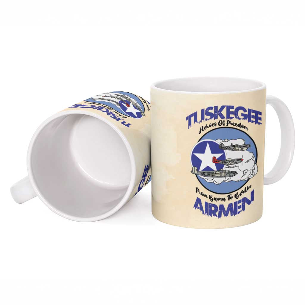 Tuskegee Airmen Red Tails Ceramic Mug Heroes Of Freedom - Wonder Print Shop